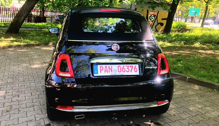 Fiat 500 cena 64000 przebieg: 14500, rok produkcji 2022 z Zabrze małe 232